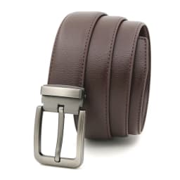 3.3cm White Leather Belt Pin Buckle Youth Pants Casual Belt Original Belt for Men and Women