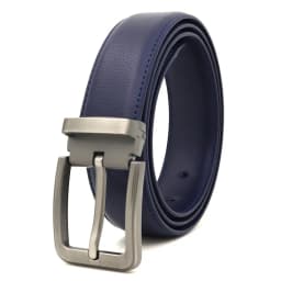 3.3cm White Leather Belt Pin Buckle Youth Pants Casual Belt Original Belt for Men and Women