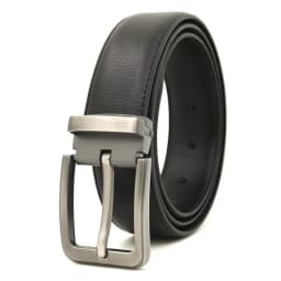 3.3cm White Leather Belt Pin Buckle Youth Pants Casual Belt Original Belt for Men and Women