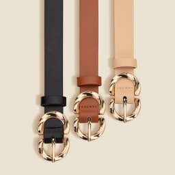 Personalized Women's Round Buckle Belt Paired With Skirt Jeans Belt Accessories Fashion Versatile Women's Birthday Party Gifts