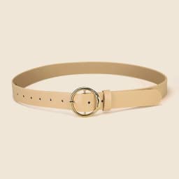 Personalized Women's Round Buckle Belt Paired With Skirt Jeans Belt Accessories Fashion Versatile Women's Birthday Party Gifts
