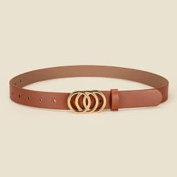 Personalized Women's Round Buckle Belt Paired With Skirt Jeans Belt Accessories Fashion Versatile Women's Birthday Party Gifts
