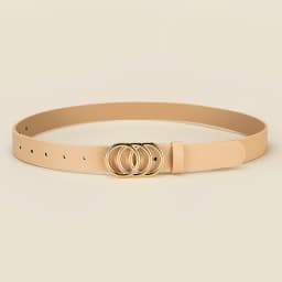 Personalized Women's Round Buckle Belt Paired With Skirt Jeans Belt Accessories Fashion Versatile Women's Birthday Party Gifts