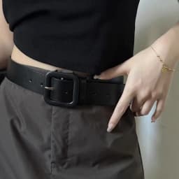 Y2K Pink Belt for Girls Vintage Square Metal Buckle Waistband Women Punk Hip Hop Lady Trouser Dress Decor Waist Strap