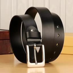 3.8cm Stainless Steel Buckle Anti Allergy Men Strap Genuine Leather Belt Casual High Quality Belt Vintage Original Cowhide