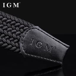 Belt Men's fashion canvas stretch belt braided non-hole design all-match young student jeans belt