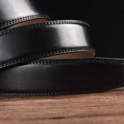 Men Leather Ratchet Belt Automatic Buckle Waistband for Male Width:3.5cm black\brown