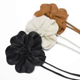 Trendy Bohemian PU Leather Waist Belt Large Flower Tie Wrap Sash with Bow for Dress Decoration Ladies Black Straps ремень