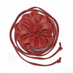 Trendy Bohemian PU Leather Waist Belt Large Flower Tie Wrap Sash with Bow for Dress Decoration Ladies Black Straps ремень