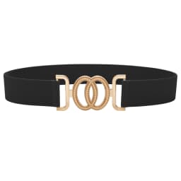 SISHION 2026 Vintage Fashion Round Buckle Elastic Waistband Corset Women Waist Belt Black Red Green YD0081