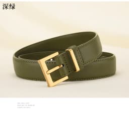 New Women's Belt Needle Buckle Designer Black Luxury Belt Cowhide Versatile Simple Jeans Suit Casual Pants Decorative Belt