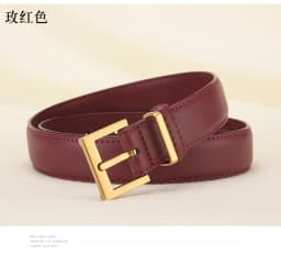 New Women's Belt Needle Buckle Designer Black Luxury Belt Cowhide Versatile Simple Jeans Suit Casual Pants Decorative Belt