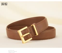 New Women's Belt Needle Buckle Designer Black Luxury Belt Cowhide Versatile Simple Jeans Suit Casual Pants Decorative Belt