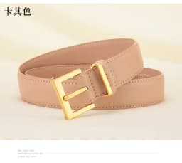 New Women's Belt Needle Buckle Designer Black Luxury Belt Cowhide Versatile Simple Jeans Suit Casual Pants Decorative Belt