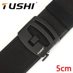 TUSHI Brand 5CM Wide Double-Layer Reinforced Automatic Buckle Shooting Training Quick Hanging Pistol Nylon Belt Outdoor Leisure