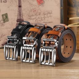 Luxury Brand Belts for Men High Quality Genuine Leather Men's Belts Vintage Alloy Buckle Western Style Pin Buckle Waist Strap