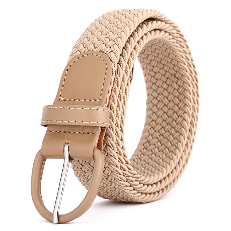 Women's Elastic and Elastic Woven Belt in One Outfit, Casual and Versatile Denim Belt for Men and Women