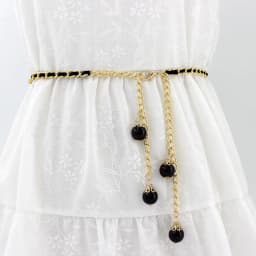 Gold Metal Thin Women Belt Elegant Shiny Tassel Long Chain Waist Belts For Ladies Fashion Dress Skirt Waistband Body Belts
