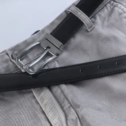 New Men's Trouser Belt Alloy Silver Metal Buckle Leather Belt Male 28mm33mm Cowhide 125cm Brown Belt Girdle