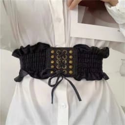 Fashion Women Wide Waistband For Coat Dress Decorative Girdles Strap Metal Buckle Belt Female Body Slimming Cummerbund Corset 벨트