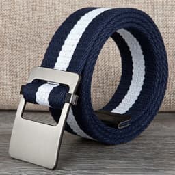 Canvas belt fashion stripe canvas Alloy buckle Men belt trend casual Men and Women sport cowboy pants belt 110-140cm
