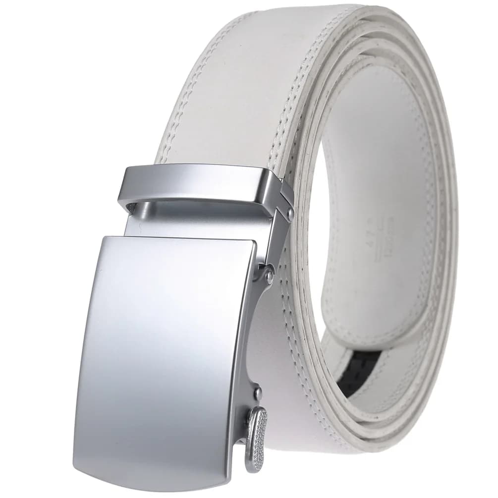 Men's Belt Genuine Leather Strap Male Waistband Automatic Buckle Business Belts for Men High Quality Girdle Belts For Jeans