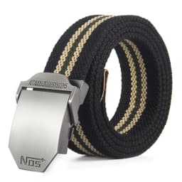 Tactical Dragon Brand Men's Belt Smooth Buckle Canvas Belt Casual Work Pants Belt Version Trendy Male Student Youth Outdoors