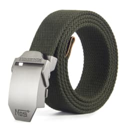 Tactical Dragon Brand Men's Belt Smooth Buckle Canvas Belt Casual Work Pants Belt Version Trendy Male Student Youth Outdoors