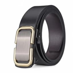 Personalized Men's Business Alloy Automatic Buckle Belt With Casual Pants And Shorts Accessories Fashionable Men's Birthday Gift