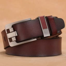2023 Letter Pin Buckle Cow Genuine Leather Mens Belt for Men Male Vintage Jeans Cowskin Belts 100 110 120 130 140 150cm Belts