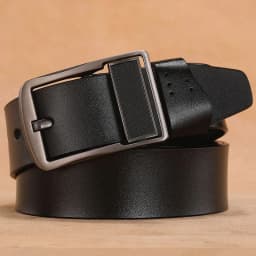 2023 Letter Pin Buckle Cow Genuine Leather Mens Belt for Men Male Vintage Jeans Cowskin Belts 100 110 120 130 140 150cm Belts