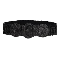 8x77cm Gold Silver Black Women Wide Sequin Belt Female Waistband For Girl Party Club Coat Dress Sweater Punk Gothic Decorative