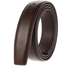 Luxury Men Belts Solid Genuine Leather High Quality Waist Strap No Buckle Cowskin Belt with Holes Male Jeans Waistband 3.5cm
