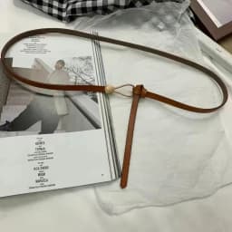 Luxury Brand Women Belts Thin Golden Buckle PU Leather Strap For Dress Trousers Casual Black Ladies Female Designer Waistband