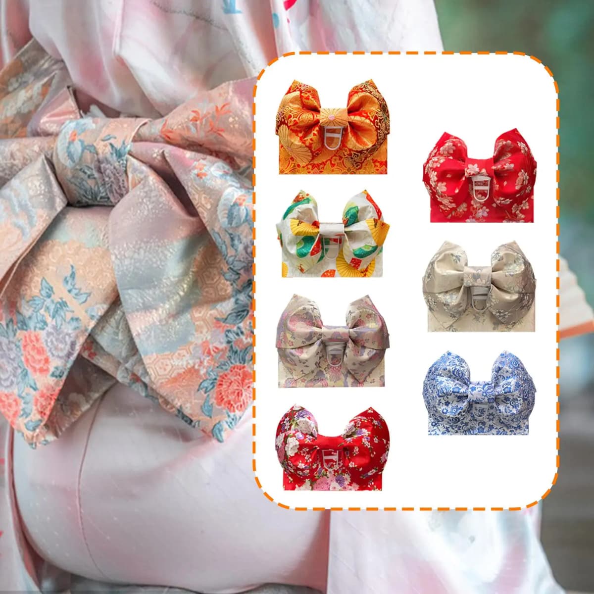 Japanese Kimono Obi Belt for Lady Elegant, Clothing Accessories, Photo Prop Wide Waistband for Dress, Cosplay, Stage Performance