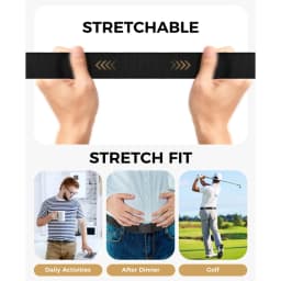 Metal Buckle Tactical Belt Men's Canvas Stretch Military Belt Casual Golf Outdoor Training Hunting Pants Automatic Waist Belt
