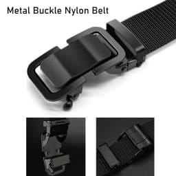 New Metal Buckle Tactical Belt Men's Nylon Braided Military Belt Canvas Casual Golf Outdoor Training Workwear Pants Waist Belt