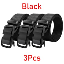 New Metal Buckle Tactical Belt Men's Nylon Braided Military Belt Canvas Casual Golf Outdoor Training Workwear Pants Waist Belt