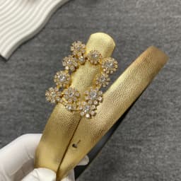 Diamond sheepskin belt with women's decoration, dress, fashionable leather belt, women's pants belt, slim waist seal