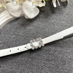 Diamond sheepskin belt with women's decoration, dress, fashionable leather belt, women's pants belt, slim waist seal