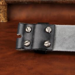 Sogefimen Men's Belt Without Buckle Full Grain Leather Belts for Men Cowskin Jeans Brown Black 38mm Wide Belt 30''-42'' Waist
