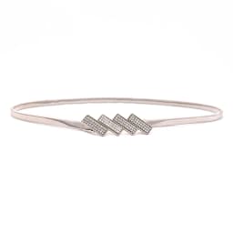 Rose Flower Buckle Waist Chains for Women Elastic Slim Body Metal Thin Belts Gold Sliver Dress Skirt Decorative Waistband Straps