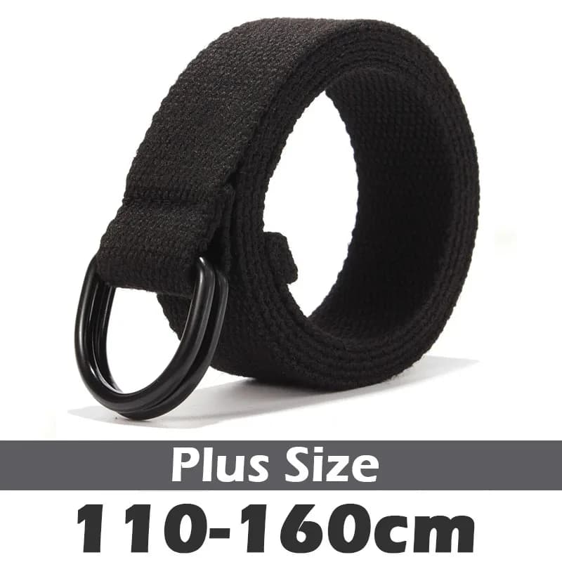 Plus Large LONG Size 110 120 130 140 150 160cm Canvas Belt for Men Women Unisex Outdoor Waist Belt for Jeans Waistband Pants
