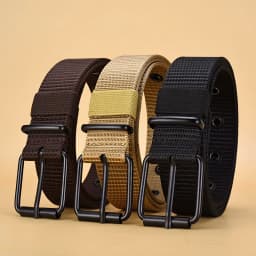 Fashionable Men's Pin Buckle Belt High Quality Simple Outdoor Adventure Multifunctional Belt Retro Men's Birthday Gifts