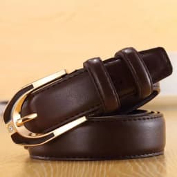 Luxury Women's Leather Buckle Belt, Simple and Fashionable Women's 3.0CM Jeans Belt, Candy Color Adjustable for Shortening