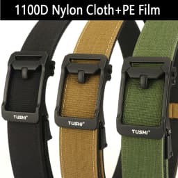 TUSHI New Military Gun Belt for Men Nylon Metal Automatic Buckle Police Duty Belt Tactical Outdoor Girdle IPSC Accessories