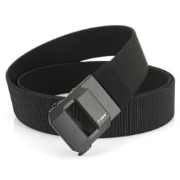 TUSHI New Golf Sports Elastic Belt Tactical Belt Metal Automatic Buckle Stretch Nylon Men Military Belt 120-150CM Big Size Belts