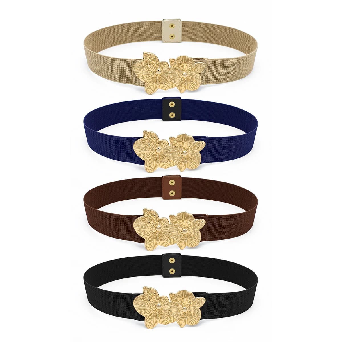SISHION Fashion Flower Elastic Waistband Corset Black Kahki Navy Blue Women Waist Belt YD0230