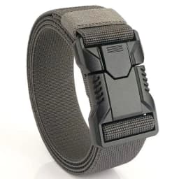 New Unisex Elastic Belt Hard Metal Buckle Quick Release Tough Stretch Nylon Men's Military Tactical Belt Casual Waistband