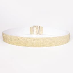 SISHION 2025 Fashion Plus Size S-XXL Women Waist Belts YD0019 Elastic Thin Golden Silver Bling Gothic Corsets Belt